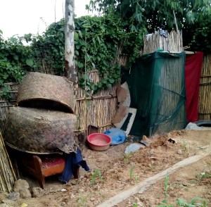 The remaining living space at house four